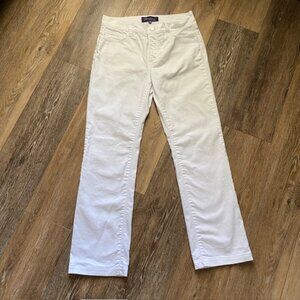 NYDJ Marilyn Women’s Bootcut Jeans White Sz 4 Rhinestone Embellished Back Pocket